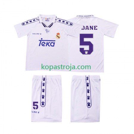 Billiga Fotbollströjor Real Madrid ZIDANE 5 Retro Barn Hemma tröja 1994 1996 Kortärmad
